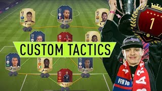 DHTEKKZ CUSTOM TACTICS & PLAYER INSTRUCTIONS | FUT CHAMPIONS TOP 100 | FIFA 18 ULTIMATE TEAM