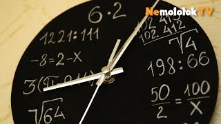 39. Настенные часы своими руками декоративные с формулами с PlayMat