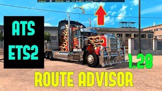 ATS- ETS2 1.28| DESCARGAR MOD NAVEGADOR GPS ROUTE ADVISOR 1.3  |YANRED