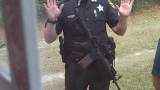Dishonorable policy enforcers trespassing on the property