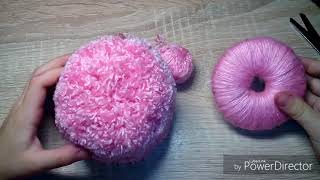 DIY елочная игрушка из ниток