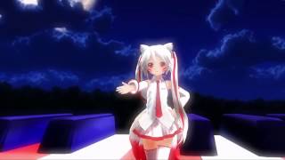 Hatsune Miku Cosplay White 9 Tails Fox
