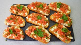 Брускетта - это БОМБА-закуска! Нереально вкусные бутерброды!