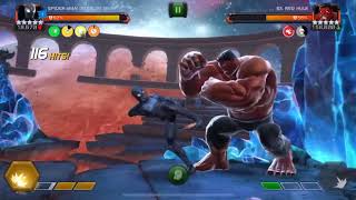 R5 Spider-Man stealth suit vs LOL Red Hulk. MCOC