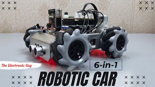 6-in-1 Robotic Car with ESP32 & Arduino!