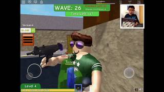My First Ever Video - Playing Zombie Attack on Roblox - Gaming With Nestor