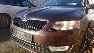 Как поменять лампы, отрегулировать зазоры и снять переднюю фару.Skoda Octavia III.