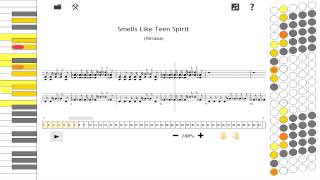как играть на аккордеоне Smells Like Teen Spirit