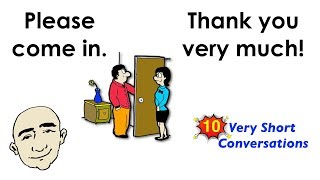 10 Very Short Conversations | Set 1 | Easy English Conversation Practice | ESL | EFL