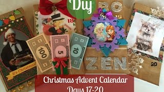DOLLAR TREE DIY | Christmas Advent Calendar Bags | Days 17-20
