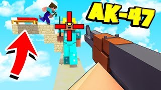 БЕД ВАРС С АВТОМАТАМИ! АК-47 ПРОТИВ ОБЫЧНЫХ ЛУКОВ? МАЙНКРАФТ