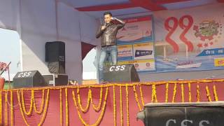 Sandip chetri at chitwan mahotsab 2073.