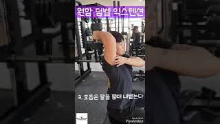 [블랙스짐] 팔운동 - 원암 덤벨 익스텐션(팔뚝살최강자)