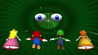 Mario Party 8 MiniGames - Peach Vs Mario Vs Luigi Vs Daisy (Master CPU)