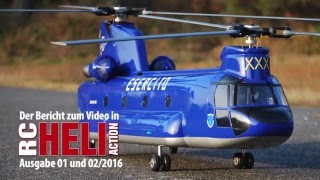 RC-Heli-Action: Tandemhubschrauber CH-47 Chinook von Vario Helicopter
