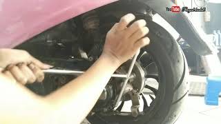 Cara bongkar pasang cvt vespa metik