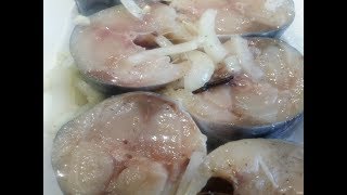 СКУМБРИЯ -КАК КРАСНАЯ РЫБА малосольная пряного посола. scomber.salted mackerel.mackerel pickled.