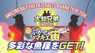 「ふかせマキエ宙」で多彩な魚種をGET!/"후카세마키에추우"로 다양한 어종을 GET!/用“Fukase Makie Middle”（浮遊撒餌宙）來釣豐富多彩多樣的魚。