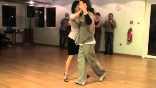 Diego Mastrangelo & Evi Anesti - End of lesson @ Tango Trip Serres 08-02-2014