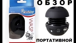 Обзор Портативной колонки с встроенным MP3-плеером Smartbuy WASP SBS-2400