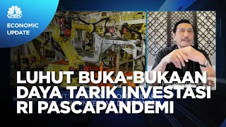 Menko Luhut Buka-bukaan Daya Tarik Investasi RI Pascapandemi