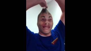 Taking a nylon of his head