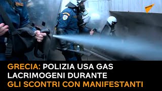 Grecia: polizia usa gas lacrimogeni durante gli scontri con manifestanti