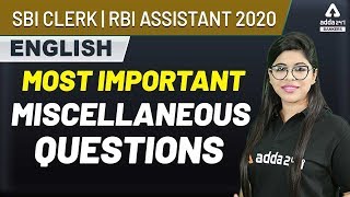 RBI Assistant 2020 | English |  Mock Test Based on Previous Year Papers