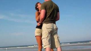 Wedding proposal on the beach