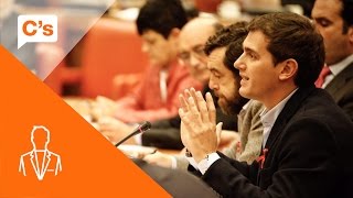 Albert Rivera. Apertura de la Comisión Constitucional del Congreso