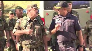 Militares do Exército inspecionam quartel do Bope em Laranjeiras