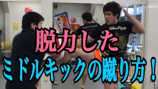 脱力したミドルキックを蹴る秘訣 ~ムエタイ・キックボクシングの基礎~