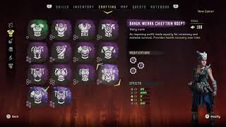 Horizon Zero Dawn - My Weapons/Outfits Loadout On NG+ UH