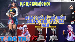 [Free Fire] Đập Hộp Trang Phục Mèo Mèo,Mua 2 Gói Hải Cẩu Và Cánh Cụt Và Món Quà Bất Ngờ |Kuma Gaming