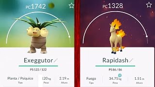 LAS MEJORES EVOLUCIONES EN POKÉMON GO: EXEGGUTOR Y RAPIDASH | POKÉMON GO EN ESPAÑOL