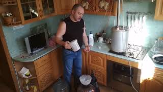 зерновой дистиллят без варки и "бубна" (холодное осахаривание) за 10 минут