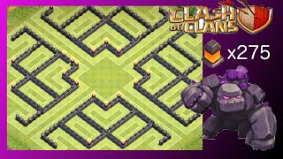 TH10 Farm Base "The Claw" (Post-Update - 275 Walls) - Clash Of Clans