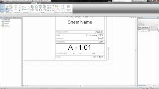 Revit 2012: Creating a Title Block Parameter