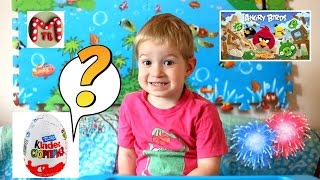 Второй КИНДЕР Сюрприз!!! Распаковка шоколадного яйца из серии Angry Birds :-)