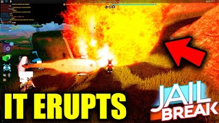 JAILBREAK VOLCANO ERUPTS... (NEW SECRET UPDATE) | Roblox Jailbreak