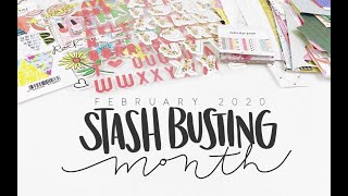 StashBusting Month 2020 | My Supplies