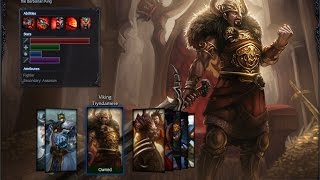 Viking Tryndamere Skin Spotlight Gameplay 1080p HD League Of Legends
