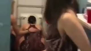 Girl breaks sink after peeing in it