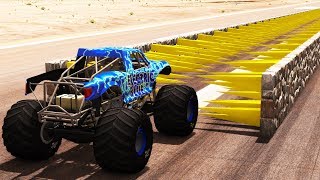 Spikes tear car - Beamng drive