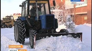 В чем причина? Коммунальщики Губкинского не могут очистить город от снега