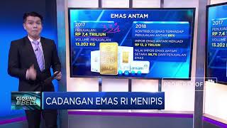 Cadangan Emas RI Menipis