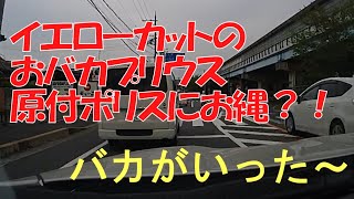ミサイル逆行　プリウスが突然現れた原付ポリスに