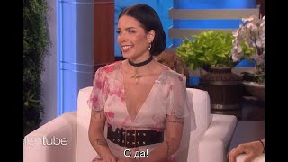 [rus sub] Halsey Gets Distracted by Her Boyfriend During a Scare [русские субтитры]| Ellen