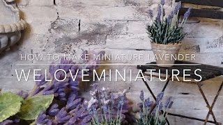 How to make miniature lavender