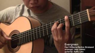 Evergreen - P. Williams/B. Streisand (arr. Jose Valdez) Solo Classical Guitar